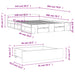 Cadru de pat cu sertare stejar sonoma 140x200 cm lemn prelucrat - WALTI WALTI