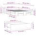 Cadru de pat cu sertare gri sonoma 140x200 cm lemn prelucrat - WALTI WALTI