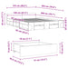 Cadru de pat cu sertare stejar sonoma 120x200 cm lemn prelucrat - WALTI WALTI