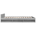 Cadru de pat cu sertare gri sonoma 120x200 cm lemn prelucrat - WALTI WALTI