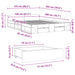Cadru de pat cu sertare gri sonoma 120x200 cm lemn prelucrat - WALTI WALTI