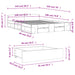 Cadru de pat cu sertare stejar sonoma 140x190 cm lemn prelucrat - WALTI WALTI