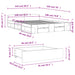 Cadru de pat cu sertare gri sonoma 140x190 cm lemn prelucrat - WALTI WALTI