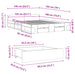 Cadru de pat cu sertare stejar sonoma 135x190 cm lemn prelucrat - WALTI WALTI