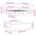 Cadru de pat cu sertare, gri beton, 135x190 cm, lemn prelucrat - WALTI WALTI