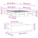 Cadru de pat cu sertare stejar sonoma 120x190 cm lemn prelucrat - WALTI WALTI
