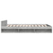 Cadru de pat cu sertare, gri beton, 120x190 cm, lemn prelucrat - WALTI WALTI