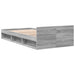 Cadru de pat cu sertar gri sonoma 90x190 cm lemn prelucrat - WALTI WALTI