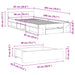 Cadru de pat cu sertar, alb, 90x200 cm, lemn prelucrat - WALTI WALTI