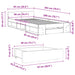 Cadru de pat cu sertar, gri beton, 90x200 cm, lemn prelucrat - WALTI WALTI