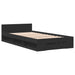 Cadru de pat cu sertar, negru, 75x190 cm, lemn prelucrat - WALTI WALTI