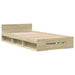 Cadru de pat cu sertar stejar sonoma 75x190 cm lemn prelucrat - WALTI WALTI