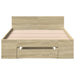 Cadru de pat cu sertar stejar sonoma 75x190 cm lemn prelucrat - WALTI WALTI