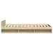 Cadru de pat cu sertar stejar sonoma 75x190 cm lemn prelucrat - WALTI WALTI