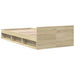 Cadru de pat cu sertar stejar sonoma 75x190 cm lemn prelucrat - WALTI WALTI