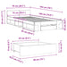 Cadru de pat cu sertar stejar sonoma 75x190 cm lemn prelucrat - WALTI WALTI