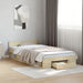 Cadru de pat cu sertar stejar sonoma 75x190 cm lemn prelucrat - WALTI WALTI