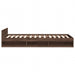 Cadru de pat cu sertar stejar maro 75x190 cm lemn prelucrat - WALTI WALTI