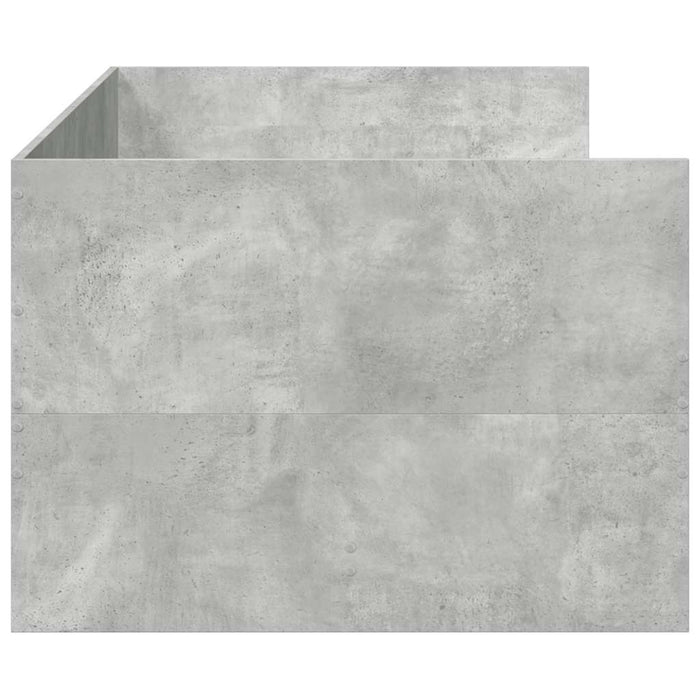 Pat de zi cu sertare fără saltea, gri beton, 100x200 cm - WALTI WALTI