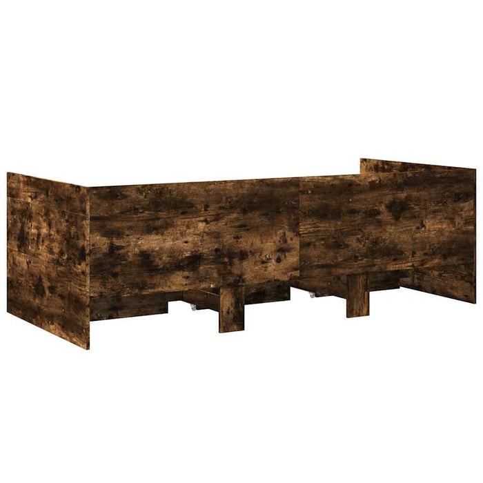 Pat de zi cu sertare fără saltea, stejar fumuriu, 100x200 cm - WALTI WALTI