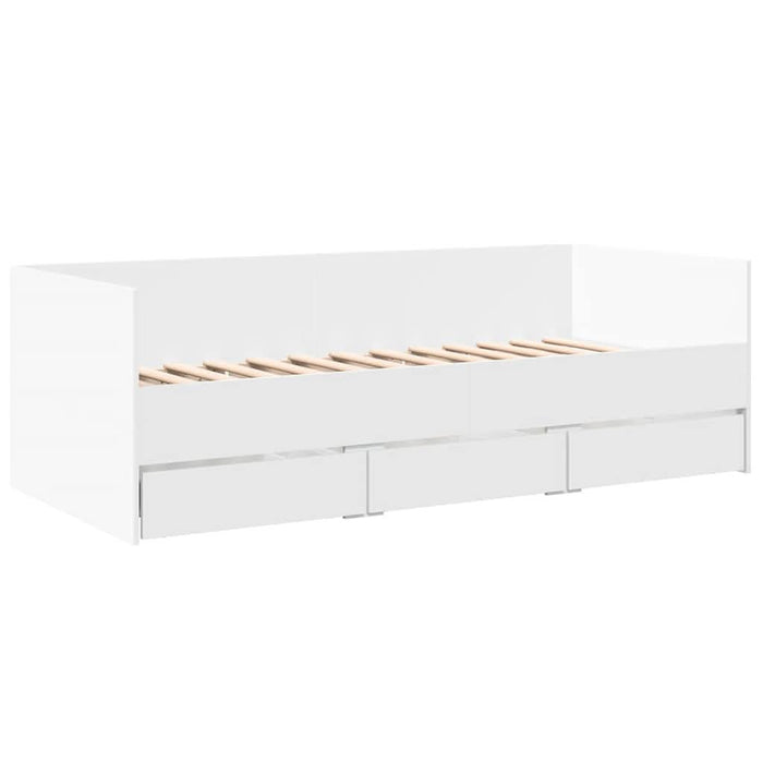 Pat de zi cu sertare fără saltea, alb, 90x200 cm - WALTI WALTI