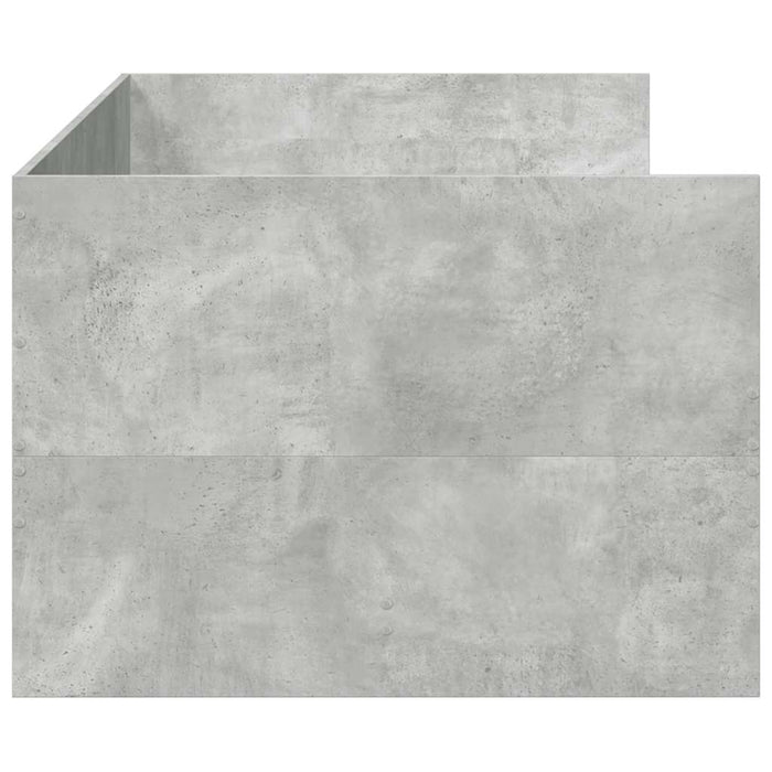 Pat de zi cu sertare fără saltea, gri beton, 90x190 cm - WALTI WALTI