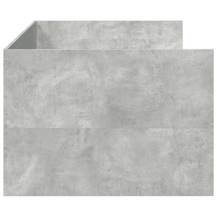 Pat de zi cu sertare fără saltea, gri beton, 75x190 cm - WALTI WALTI