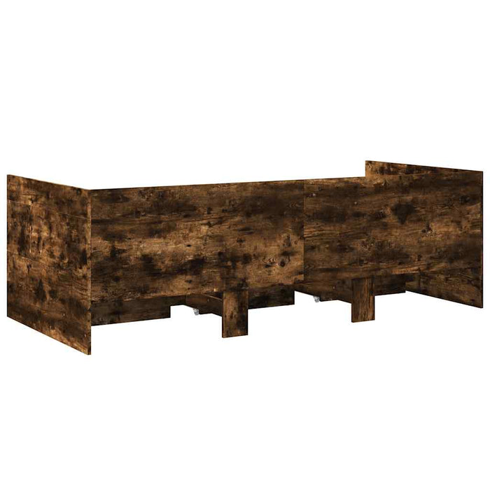 Pat de zi cu sertare fără saltea, stejar fumuriu, 75x190 cm - WALTI WALTI