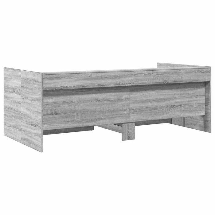 Pat de zi cu sertare fără saltea, gri sonoma, 90x200 cm - WALTI WALTI