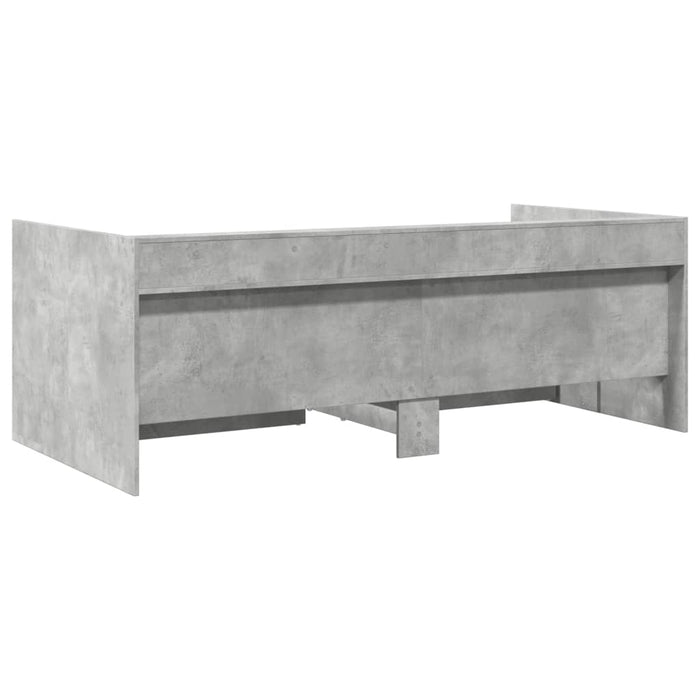Pat de zi cu sertare fără saltea, gri beton, 90x190 cm - WALTI WALTI