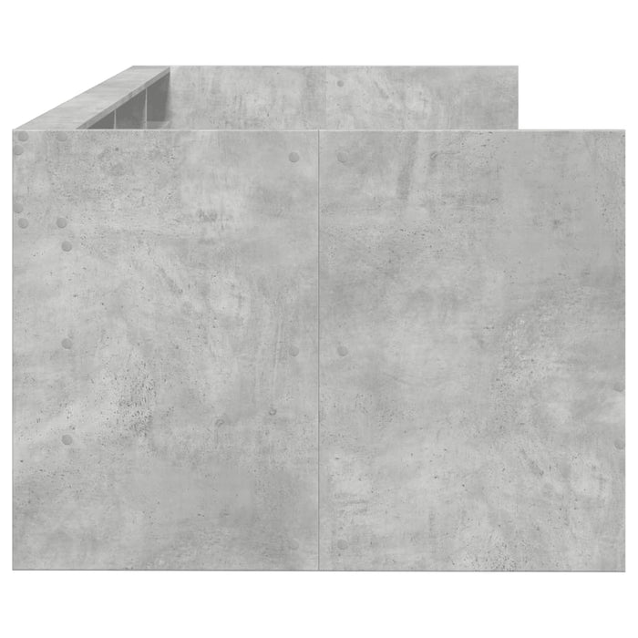 Pat de zi cu sertare fără saltea, gri beton, 75x190 cm - WALTI WALTI