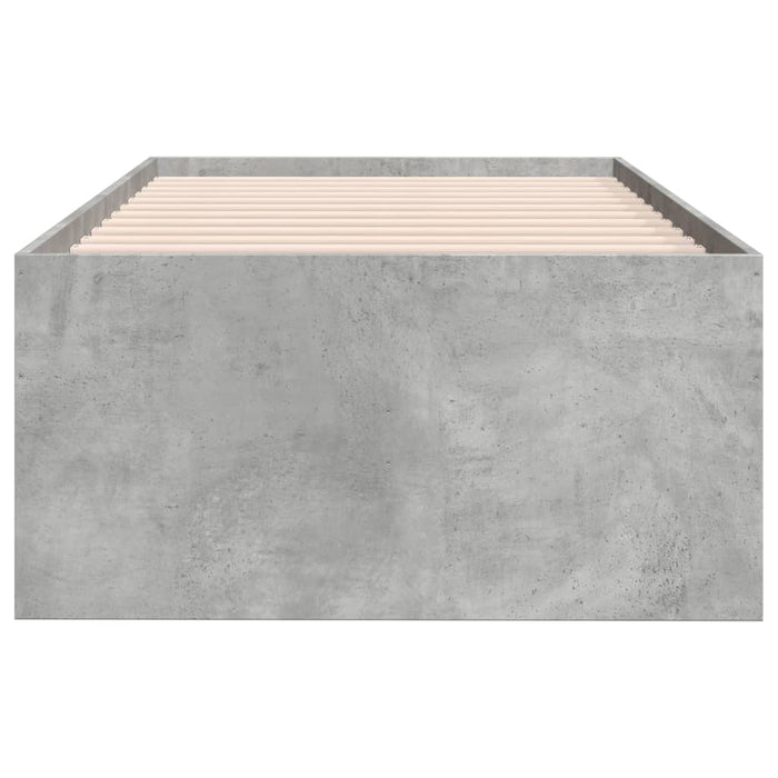 Pat de zi cu sertare fără saltea, gri beton, 100x200 cm - WALTI WALTI