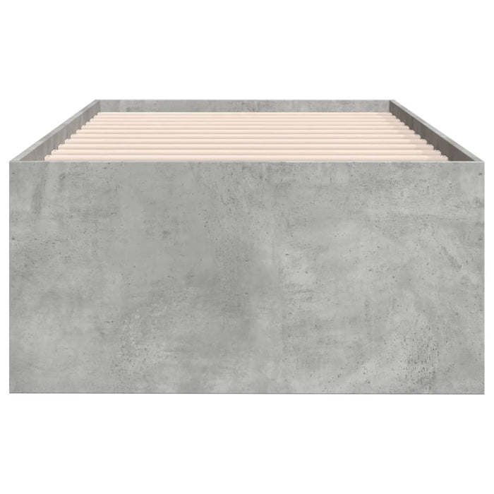 Pat de zi cu sertare fără saltea, gri beton, 90x190 cm - WALTI WALTI