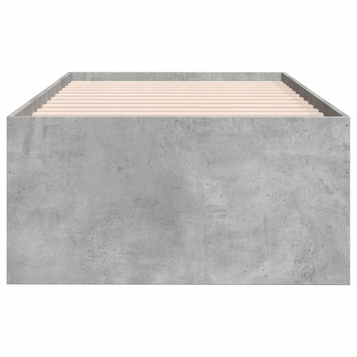 Pat de zi cu sertare fără saltea, gri beton, 75x190 cm - WALTI WALTI