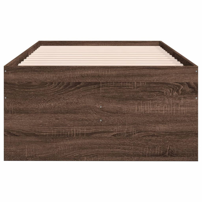 Pat de zi cu sertare fără saltea, stejar maro, 75x190 cm - WALTI WALTI