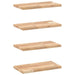 Rafturi suspendate 4 buc. 40x20x2 cm lemn masiv acacia netratat - WALTI WALTI