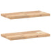 Rafturi suspendate 2 buc. 60x20x2 cm lemn masiv acacia netratat - WALTI WALTI