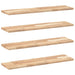 Rafturi plutitoare 4 buc. 100x20x2cm lemn masiv acacia netratat - WALTI WALTI