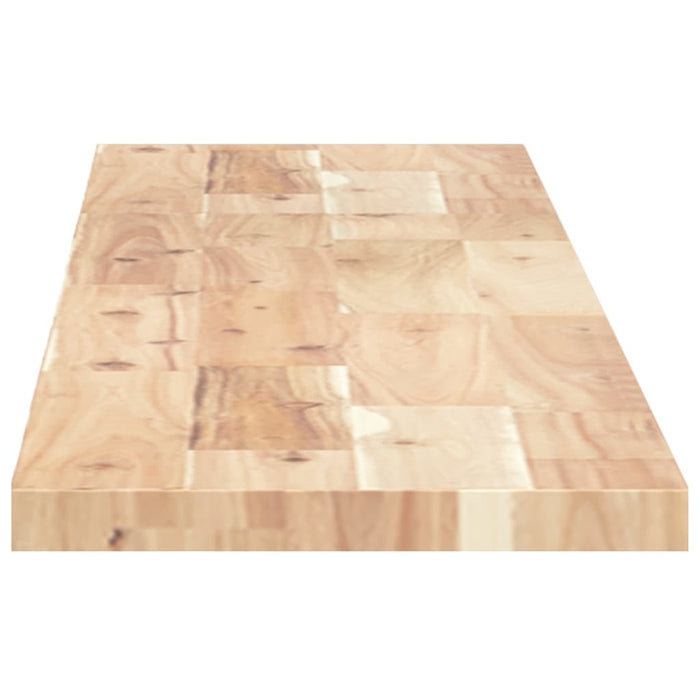 Rafturi plutitoare 2 buc. 120x20x2cm lemn masiv acacia netratat - WALTI WALTI