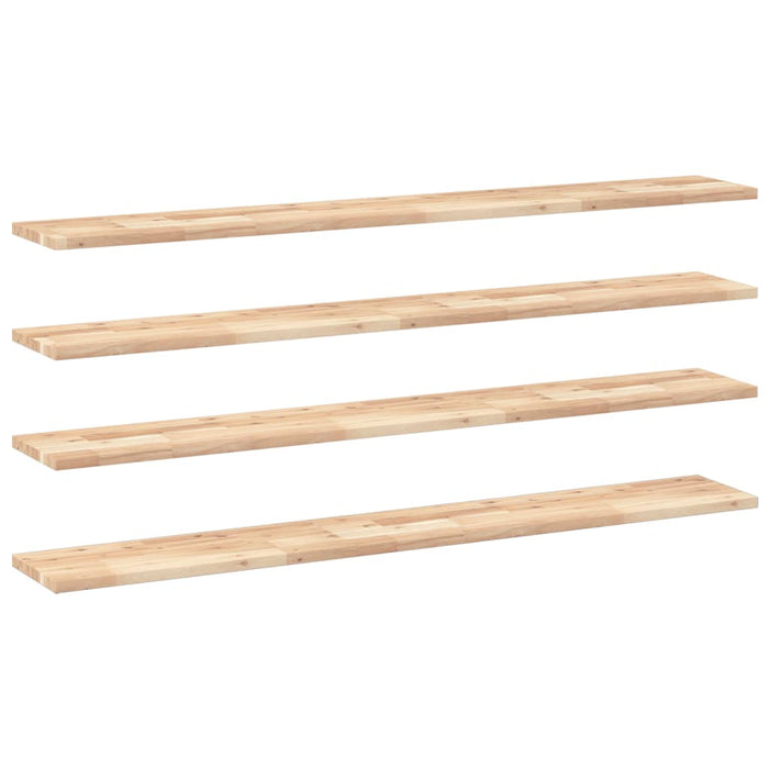 Rafturi suspendate 4 buc. 140x20x2cm lemn masiv acacia netratat WALTI
