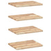 Rafturi plutitoare 4 buc. 40x30x2 cm lemn masiv acacia netratat - WALTI WALTI