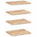 Rafturi suspendate 4 buc. 60x30x2 cm lemn masiv acacia netratat - WALTI WALTI