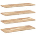 Rafturi plutitoare 4 buc. 100x30x2cm lemn masiv acacia netratat - WALTI WALTI