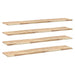 Rafturi plutitoare 4 buc. 120x30x2cm lemn masiv acacia netratat - WALTI WALTI
