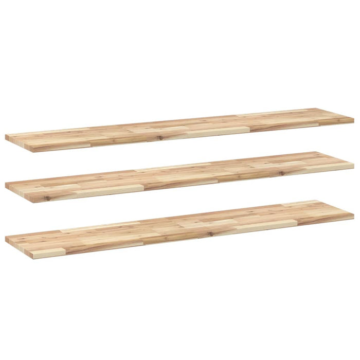 Rafturi suspendate 3 buc. 160x30x2cm lemn masiv acacia netratat WALTI