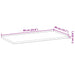 Rafturi suspendate 4 buc. 60x40x2 cm lemn masiv acacia netratat - WALTI WALTI