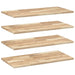 Rafturi plutitoare 4 buc. 100x40x2cm lemn masiv acacia netratat - WALTI WALTI