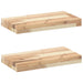 Rafturi plutitoare 2 buc. 40x20x4 cm lemn masiv acacia netratat - WALTI WALTI