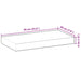 Rafturi suspendate 3 buc. 60x20x4 cm lemn masiv acacia netratat - WALTI WALTI