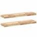 Rafturi suspendate 2 buc. 80x20x4 cm lemn masiv acacia netratat - WALTI WALTI